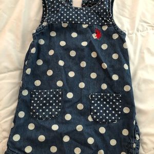 US Polo Polka Dot Jean Dress